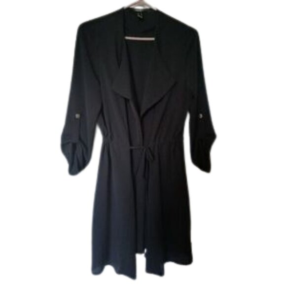 Streetwear Society Black Long Sleeve drawstring Waist Layering Tunic Size Med - Picture 6 of 9